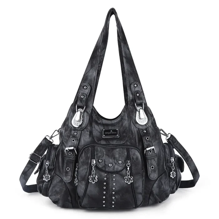 Angelkiss Bag Women Fashion Handbags Women Shoulder Bags PU Leather Handbag Female Satchel Big Shoulder Purse Bag bolsa feminina – Bild 1