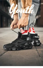 Shoes for men New High-top Beige Men Sneakers Chunky Men Shoes Heighten Fashion Casual Plus Size Damping Tennis Shoes Zapatillas – Bild 20