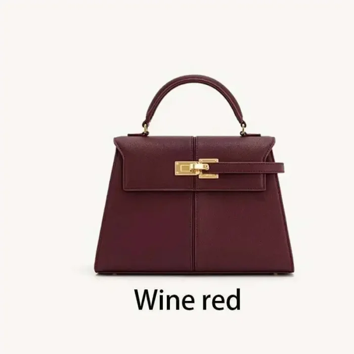 2025 Trapezoidal Leather Women's Bag Versatile Fashion Niche Handbag Top-handle Bags на сумки плечо кожаная sac de luxe femme – Bild 10