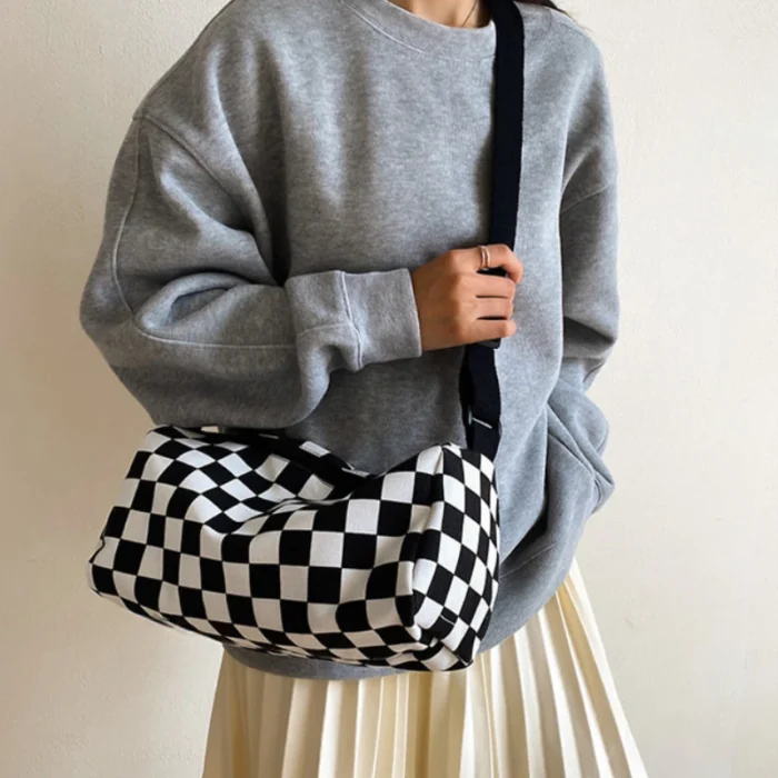 Fashion Trend Large Capacity Shoulder Bag The New Korean Version of The Cross-shoulder Boston Bag Fashion Pillow Bag – Bild 6