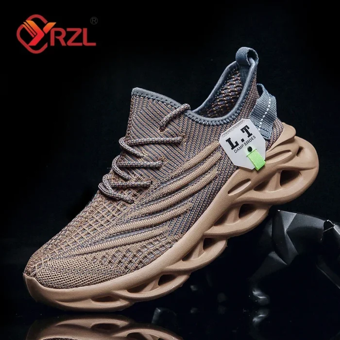 YRZL Men Sports Running Black Jogging Shoes Casual Sneakers Outdoor Breathable Mesh Women Light Shock-absorption Sneakers Men – Bild 3