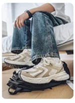 Comfortable Men's Casual Running Shoes Summer New Style Dad Shoes Breathable Hollow out Design Sporty Trendy All Season Shoes - Image 13