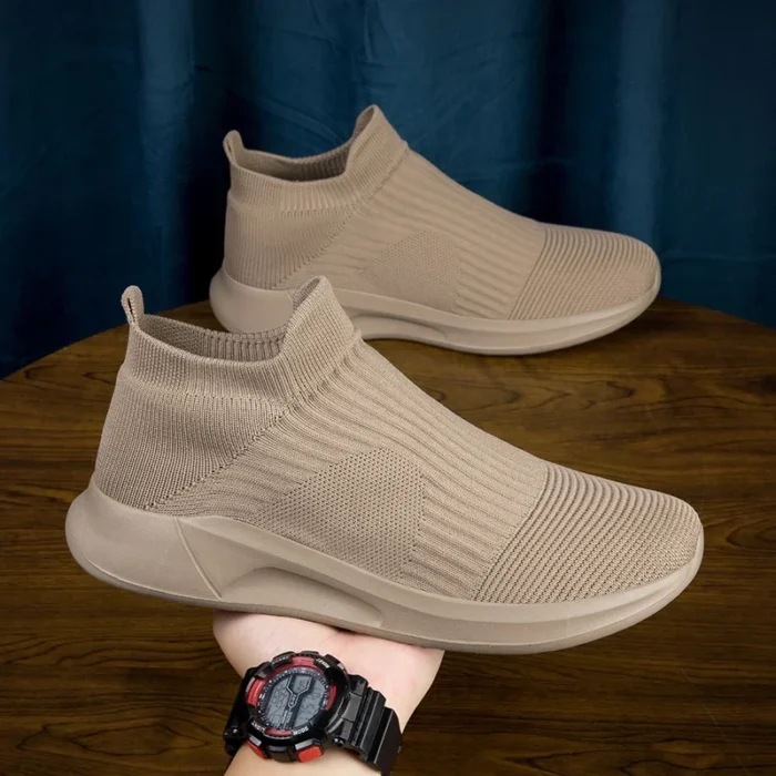 Slip-On Mens Shoes Stretch Fabric New Light Comfortable Walking Casual Shoes for Men Breathable Unisex Men Women Loafers Black – Bild 18