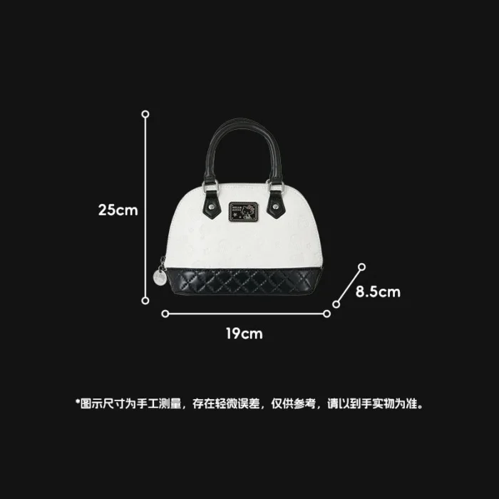Sanrio Hello Kitty Shell Shoulder Bag Classic Pillow Crossbody Bag for Women Girl Black and White Series Luxury Designer Handbag – Bild 5