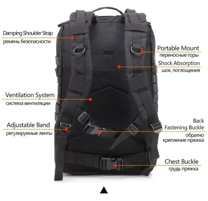 30/50L Tactical Backpacks For Man Hking Outdoor Survival  Bags 3P Assault Pack EDC Molle Pack For Trekking Hunting Bag – Bild 22