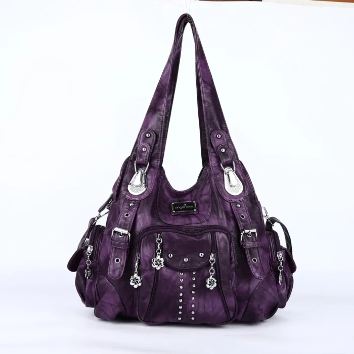 Angelkiss Bag Women Fashion Handbags Women Shoulder Bags PU Leather Handbag Female Satchel Big Shoulder Purse Bag bolsa feminina – Bild 22