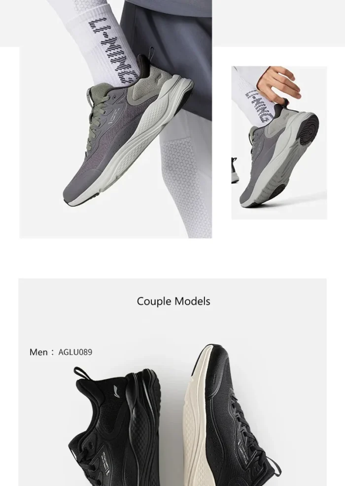 Li-Ning Men LN FLOW Running Jogger Shoes TUFF RB Cushion Comfortable Breathable LiNing Leisure Sports Sneakers AGLU089 – Bild 15