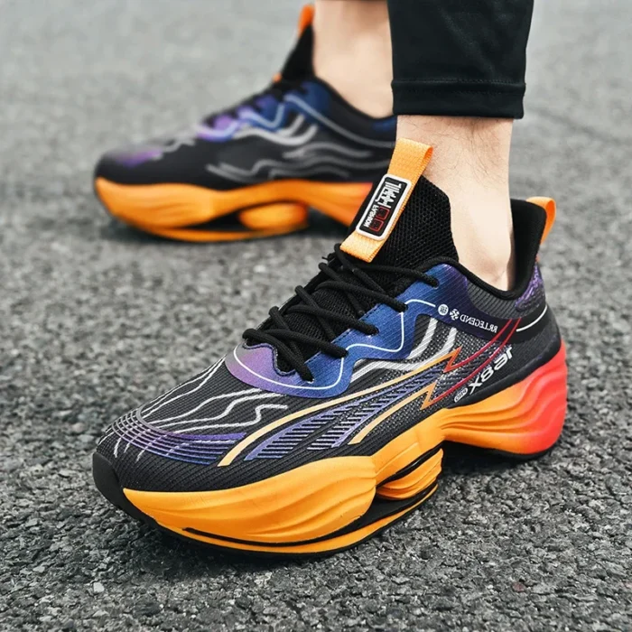 New Men's Breathable Sneakers Mesh Ultra-light Men's Carbon Sneakers Students Marathon Jogging Shoes Luxury Training Shoes 45 – Bild 4