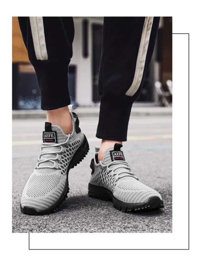 YRZL Men's Running Shoes 2024 Mens Sneakers Shoes Mesh Breathable Outdoor Tennis Walking Gym Shoes for Men Plus Size 40-47 – Bild 30