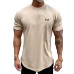 Summer Cotton t Shirt Men Short Sleeve t-Shirt Fitness Gym t-Shirts Training Sport Tee Shirts Fashion Casual Tops Man Clothing