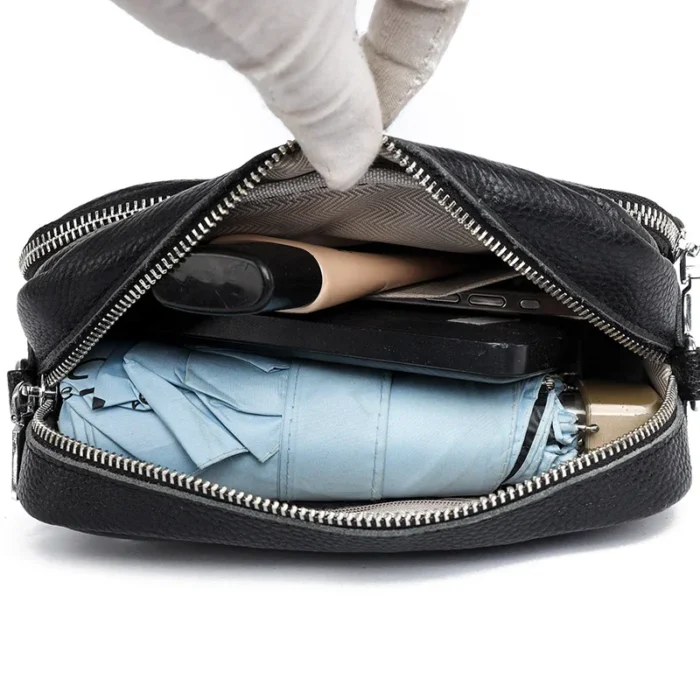 Genuine Leather Women's Handbags Luxury Brand Female Soft Cowhide Shoulder Crossbody Bags Wallet Fashion Girl's Tote Sac A Main - Image 6