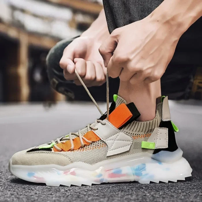 Shoes Men Sneakers Male Casual Mens Shoe Tenis Luxury Sneakers Trainer Race Breathable Fashion Loafers Running Shoes for Men New – Bild 2