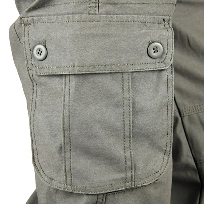 Cargo Pants Men Military Work Overalls Loose Straight Tactical Trousers Multi-Pocket Baggy Casual Cotton Slacks Pants – Bild 27