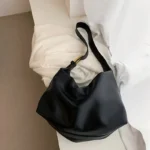 Vintage Pillow Design PU Leather Boston Handbag for Women Casual Large Capacity Shoulder Crossbody Bags Fashion Shopper Totes – Bild 45