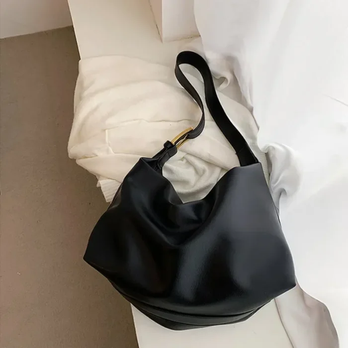 Vintage Pillow Design PU Leather Boston Handbag for Women Casual Large Capacity Shoulder Crossbody Bags Fashion Shopper Totes – Bild 45