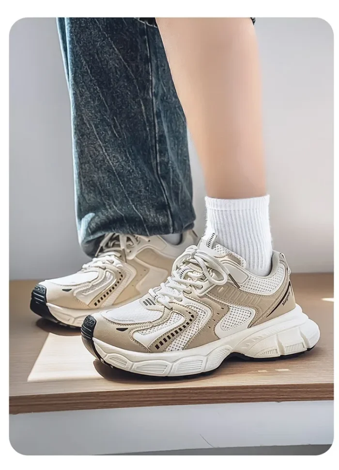 Comfortable Men's Casual Running Shoes Summer New Style Dad Shoes Breathable Hollow out Design Sporty Trendy All Season Shoes - Image 16