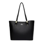 High Quality Brand Solid Color Handbag Soft PU Leather Shoulder Bags for Women Large Capacity Female Shopping Commuting Tote Sac – Bild 6