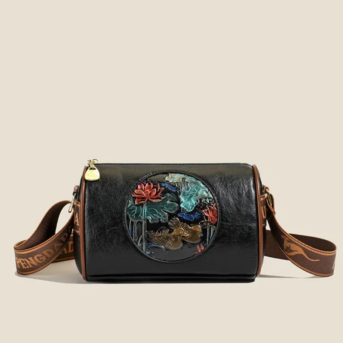 Fashion Women's Crossbody Bags Luxury Handbag Vintage Embossed Boston Bag Designer Pillow Purse Bucket Trend Female Shoulder Bag – Bild 15