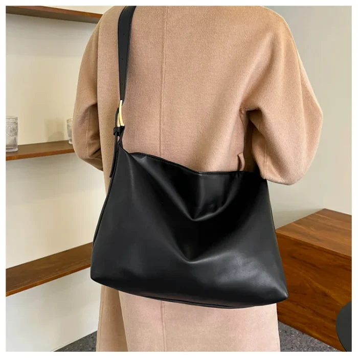 Vintage Pillow Design PU Leather Boston Handbag for Women Casual Large Capacity Shoulder Crossbody Bags Fashion Shopper Totes – Bild 37