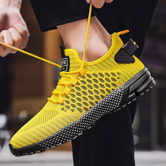 YRZL Men's Running Shoes 2024 Mens Sneakers Shoes Mesh Breathable Outdoor Tennis Walking Gym Shoes for Men Plus Size 40-47 – Bild 3