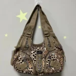 Women Handbags Leopard Bag Top-handle Handbag Fashion Satchel Dumpling Pack Shoulder Bag Tote Bag Hobos Large Purse – Bild 12