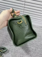 Real Leather Cowhide Women Boston Bag Vintage Tote Handbag Office Ladies Casual Single Shoulder Bag Zipper Crossbody Pillow Bags – Bild 5
