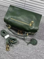 Real Leather Cowhide Women Boston Bag Vintage Tote Handbag Office Ladies Casual Single Shoulder Bag Zipper Crossbody Pillow Bags – Bild 4