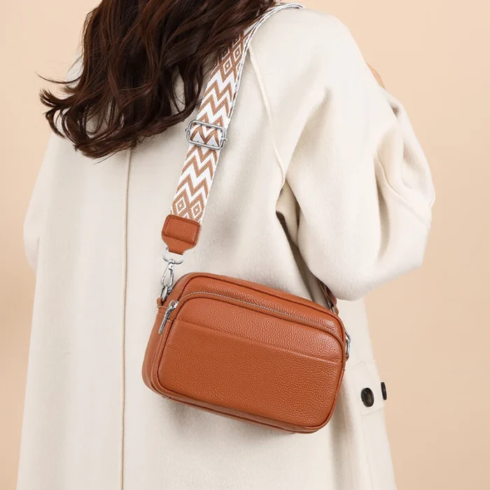 Genuine Leather Women's Handbags Luxury Brand Female Soft Cowhide Shoulder Crossbody Bags Wallet Fashion Girl's Tote Sac A Main - Image 25