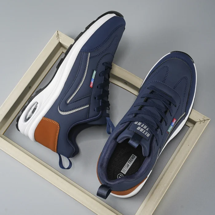 Walking Shoes Men Leather Trendy Outdoor Casual Surface Sneakers Lace-up 2025 New Luxury Design Tennis Shoes for Man – Bild 9
