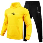 Jogging Fashion Hot Sale Men's Tracksuit Outdoors Men Daily Comfortable Hooded Sportswear and Sweatpants Man Sports Suits Simple - Image 2