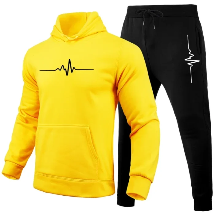Jogging Fashion Hot Sale Men's Tracksuit Outdoors Men Daily Comfortable Hooded Sportswear and Sweatpants Man Sports Suits Simple - Image 2