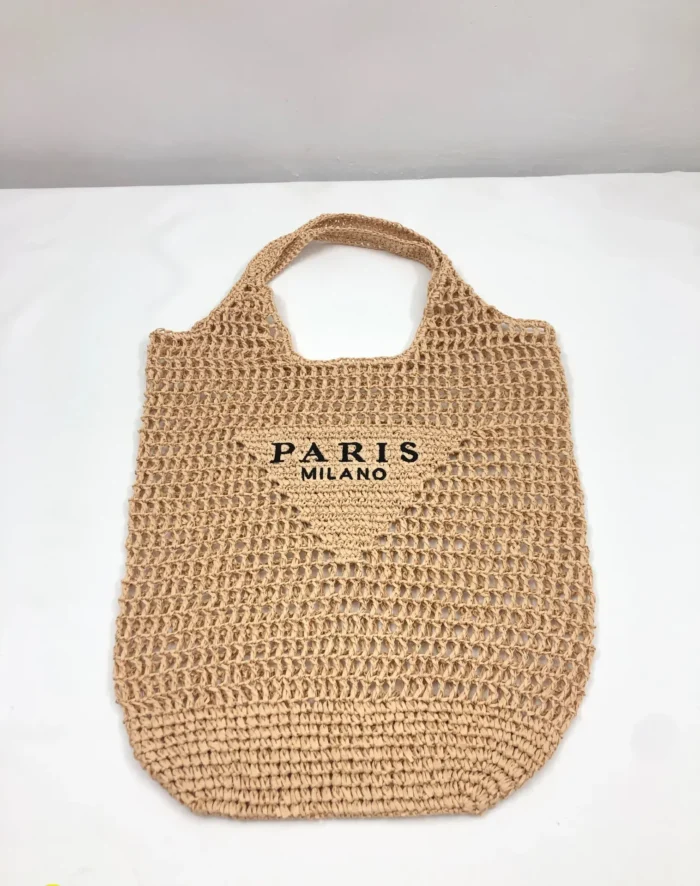 Luxury Design Women Plaited Raffia Straw Bag Large Capacity Casual Tote Handbag Hollow Summer Beach Vacation Shoulder Bag – Bild 8
