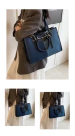 Fashion Casual Ladies Splice Denim Handbag Large Capacity Tote Bag for Women Luxury Designer Shoulder Bag Ladies Messenger Bags – Bild 14