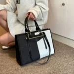 Fashion Casual Ladies Splice Denim Handbag Large Capacity Tote Bag for Women Luxury Designer Shoulder Bag Ladies Messenger Bags – Bild 3