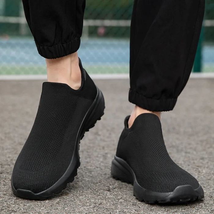 Outdoor Anti Slip Walking Men Shoes Summer Casual Sports Shoes Fashionable and Breathable Tennis Shoes Wide Foot Socks  Sneakers – Bild 2
