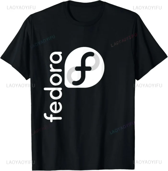 Linux Fedora T-Shirt White Tagline & Logo Open Source Os Tee T-Shirt Unisex Summer Streetwear Tops Mens Clothing Ropa Hombre - Image 8