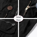 2025 Summer Men Shorts Loose Multi-Pocket Overalls Shorts men Cotton Comfortable Button Outdoor Casual Sports Beach Pants Tops – Bild 6