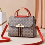 Fashionable geometric printed decorative handbag, elegant and versatile shoulder bag, large capacity crossbody bag – Bild 9