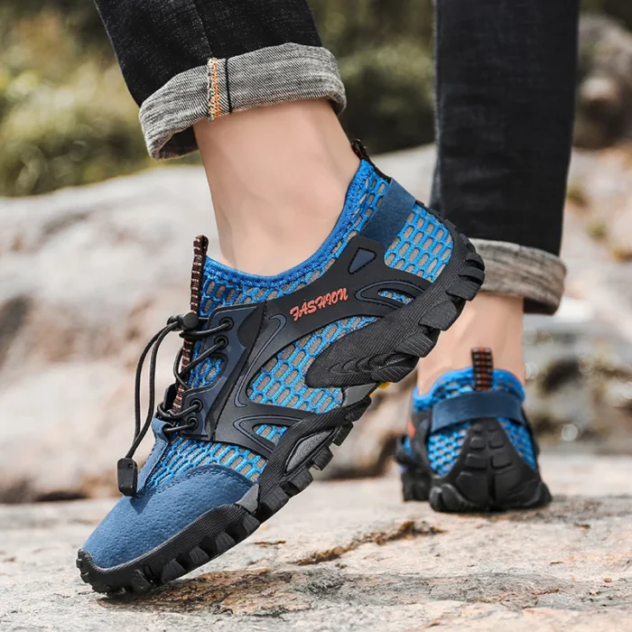 2024 Summer Spring Big Size Men Shoes Casual Mesh Artificial Leather Patchwork Breathable Outdoor Male Sneakers Walking Footwear – Bild 17