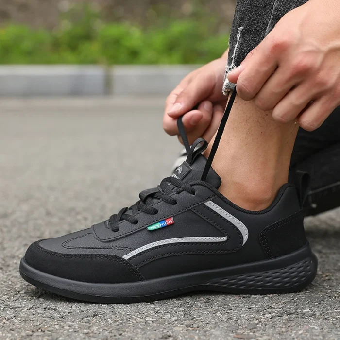 Fashionable White Sports Shoes 2025 Men's Lace Up Casual Shoes Spring and Summer Street Fashion Comfortable Daily Walking Shoes – Bild 14