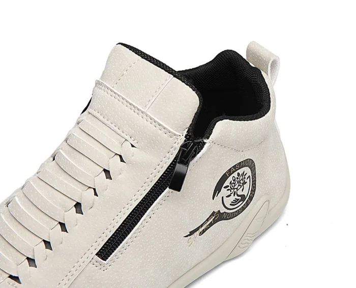 Men's Casual Shoes Side Zipper Short Boots Versatile Flat Bottom Trendy Fashionable Men's Shoes Suitable for Outdoor Sports – Bild 14