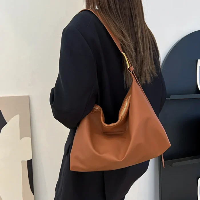 Vintage Pillow Design PU Leather Boston Handbag For Women Casual Large Capacity Shoulder Crossbody Bags Fashion Shopper Totes – Bild 4