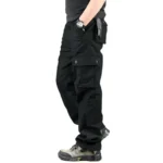 Cargo Pants Men Military Work Overalls Loose Straight Tactical Trousers Multi-Pocket Baggy Casual Cotton Slacks Pants – Bild 9