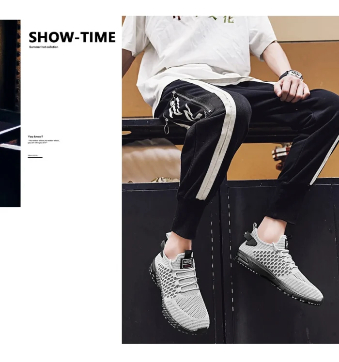 YRZL Men's Running Shoes 2024 Mens Sneakers Shoes Mesh Breathable Outdoor Tennis Walking Gym Shoes for Men Plus Size 40-47 – Bild 12