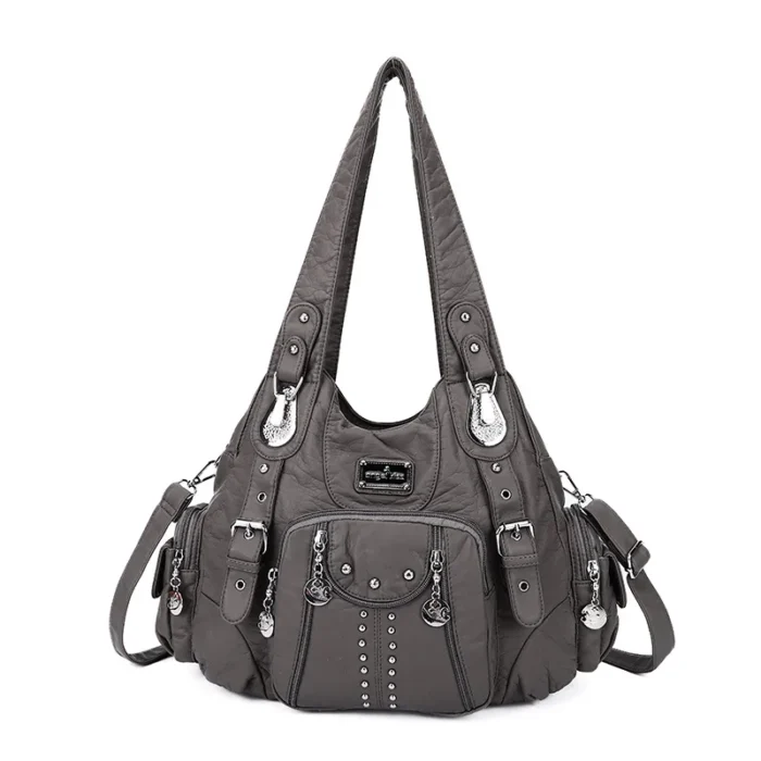 Angelkiss Bag Women Fashion Handbags Women Shoulder Bags PU Leather Handbag Female Satchel Big Shoulder Purse Bag bolsa feminina – Bild 14