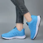 Women's Flat Shoes Solid Color Mesh Breathable Casual Shoes Spring and Summer Anti Slip Wear-resistant Tennis Women Sports Shoes – Bild 21