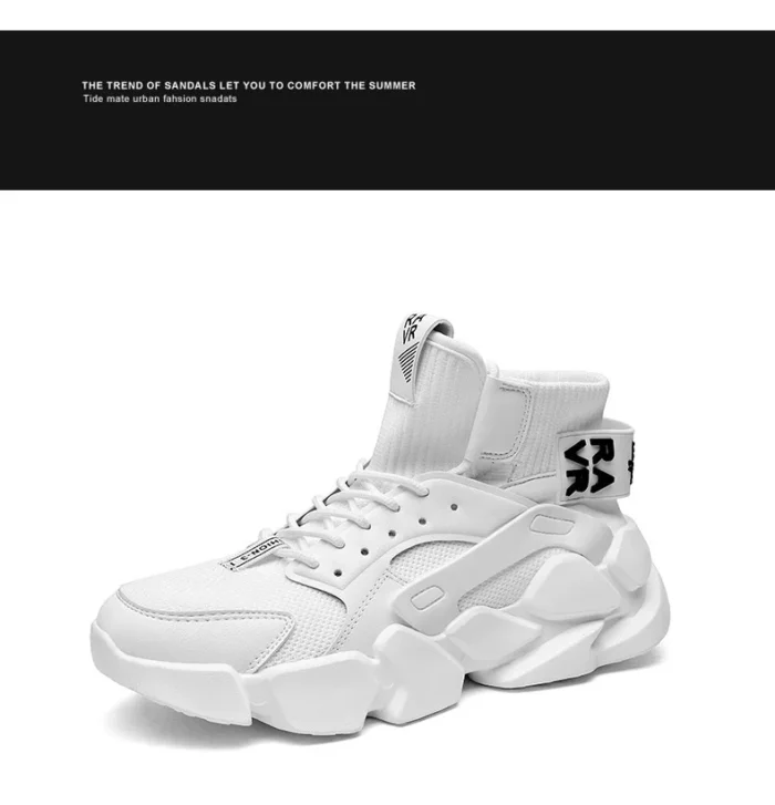 Shoes for men New High-top Beige Men Sneakers Chunky Men Shoes Heighten Fashion Casual Plus Size Damping Tennis Shoes Zapatillas – Bild 35