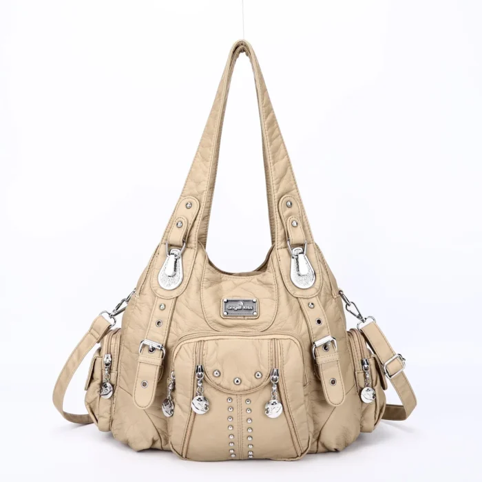 Angelkiss Bag Women Fashion Handbags Women Shoulder Bags PU Leather Handbag Female Satchel Big Shoulder Purse Bag bolsa feminina – Bild 17
