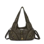 Women Handbags Leopard Bag Top-handle Handbag Fashion Satchel Dumpling Pack Shoulder Bag Tote Bag Hobos Large Purse – Bild 14