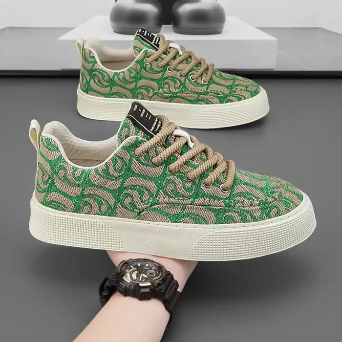 Designer Men Shoes New Prints Male Sneakers Canvas Shoes for Men Trendy Street Skateboard Shoes Spring Autumn Lace Male Footwear - Image 8